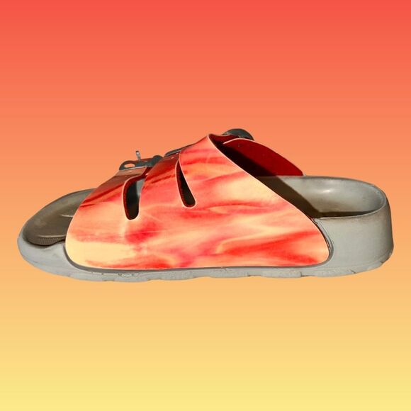 Kids Birki's By Birkenstock Tie Dye Three Strap Water Slip On Sandals Size 13 - Picture 6 of 7